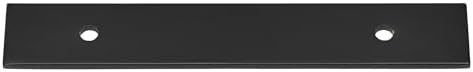 GlideRite 6 Matte Black Squared Back Plate - Hides Imperfections