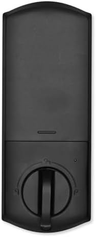 Qolsys IQ Lock-PG Push Button Deadbolt Matte Black