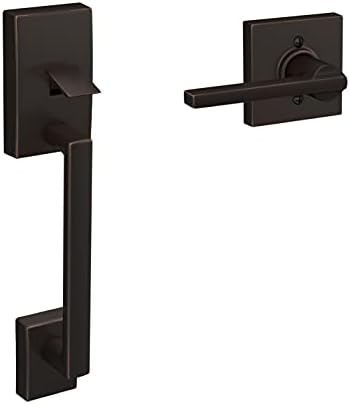 SCHLAGE Door Handle Set Aged Bronze