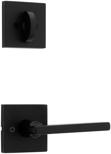 Kwikset Halifax Deadbolt Square Rose Interior Deadbolt Bundle