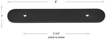 GlideRite 6 Rounded Backplate Matte Black