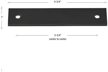 GlideRite Squared Backplate Matte Black