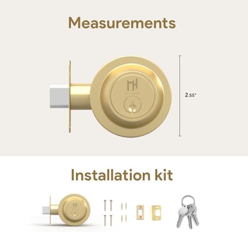 Secure Entry Deadbolt Lock withversatile Installation