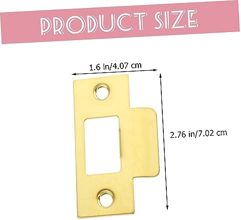 Stainless Steel Door Strike Plates Hole Fillers for Room Locks