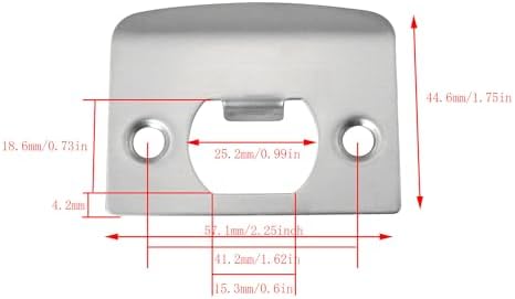 Premium 2-Piece Strike Plate for Door Latches