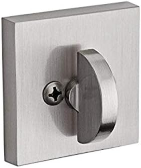 Baldwin Reserve patio deadbolt contemporary square deadbolt satin nickel finish