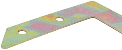FIYA L Shape Angle Bracket 10pcs Metal Silver