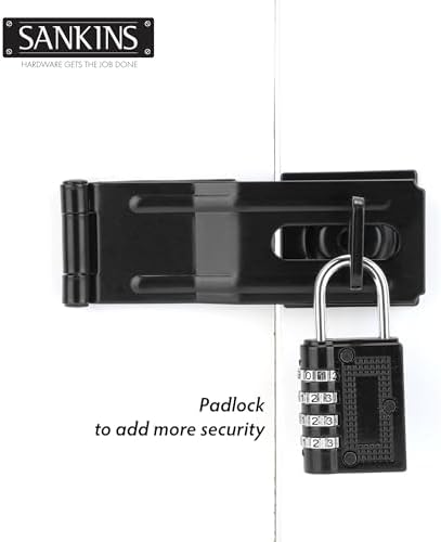 Premium 4-12 Swivel Hasps with Twist Knob for Home Security
