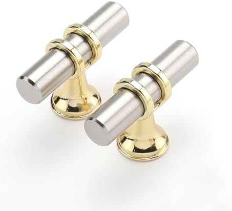 Haliwu 10 Pack Cabinet Knobs Brushed Nickel