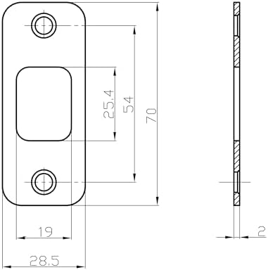 SUMBIN Deadbolt Strike Plate Set