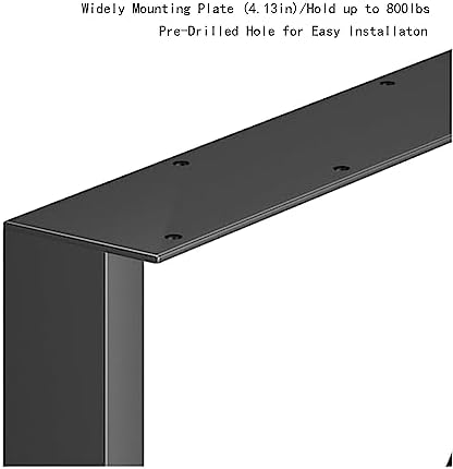 Patavinity Metal Table Legs Set 800lb