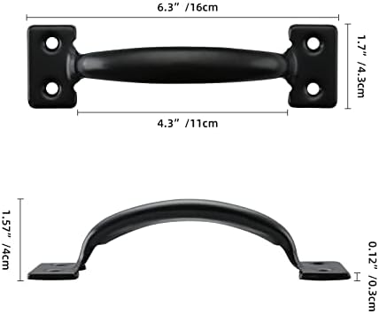 HIGH-QUALITY 6-12 INCH METAL GATE DOOR PULLS SET OF 20
