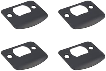 T Tulead 4PCS Black Round Corner Deadbolt Covers with Screws