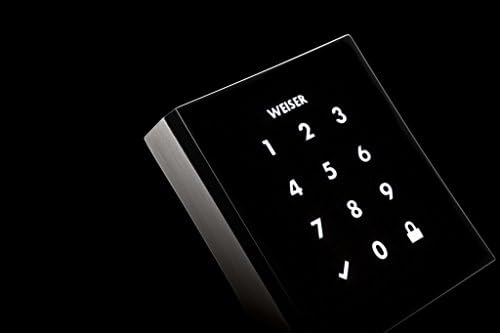Weiser Obsidian Touchscreen Deadbolt in Satin Nickel