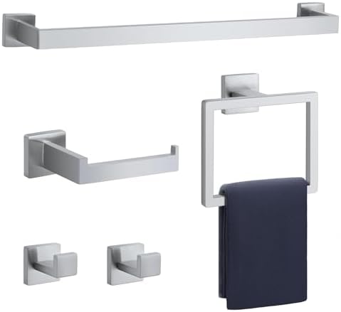 Stainless Steel Towel Bar Kit Perfect Bathroom Accessory Set