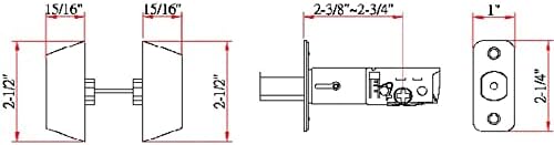 Durable Polished Brass Double Cylinder Deadbolt