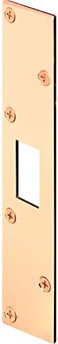Prime-Line MP9425 Super Deadbolt Strike Brass Single Pack