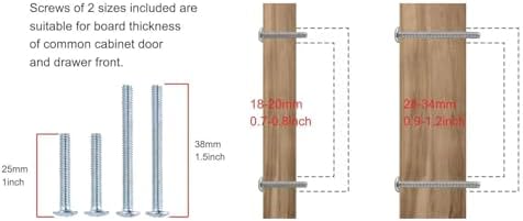 10-Piece Polished Nickel Cabinet Pulls 125-inch 32mm Hole Centers