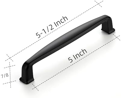 Ravinte 30-Piece 5-Inch Matte-Black Cabinet Handles