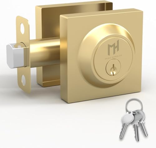 Sleek Square Entry Deadbolt Lock