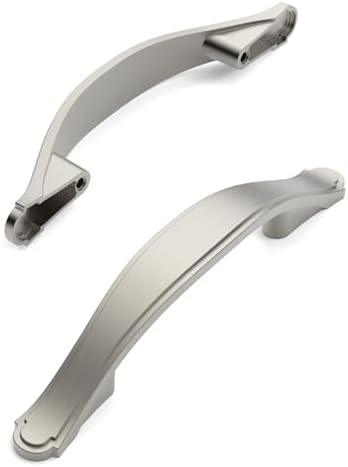 Amerdeco 10 Pack Brushed Satin Nickel Cabinet Pulls 3 Inch Hole Center