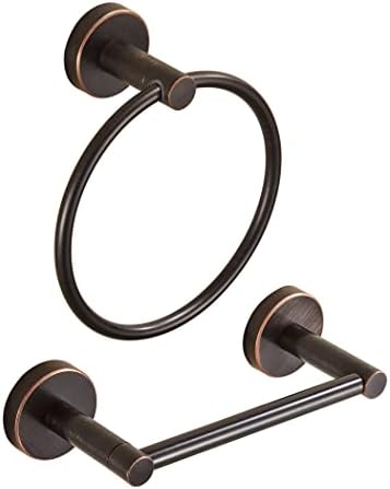 WEIKO Bronze Toilet Paper Holder Towel Ring Set