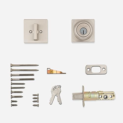 Kwikset 660SQT-26S Smart Deadbolt with RCAL Latch Strike - Bright Chrome Finish