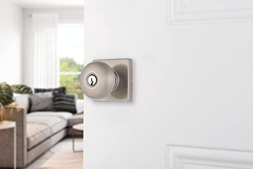 Brinks Sleek Satin Nickel Door Knob for Modern Homes
