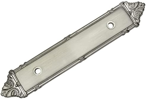 Cosmas 9466SN Satin Nickel Cabinet Handle Backplate