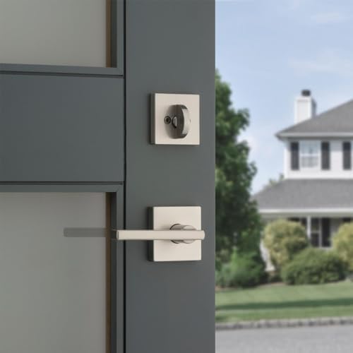 Kwikset Halifax Deadbolt Square Rose Interior Deadbolt Bundle