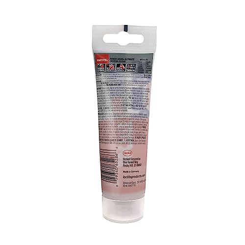Loctite Ultimate Crystal Clear Construction Adhesive for Wood Metal Glass