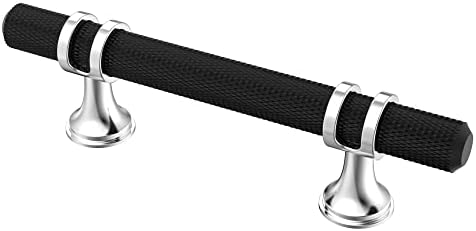 High-Quality 10-Piece Cabinet Pull Set with Matte Black Silver finish