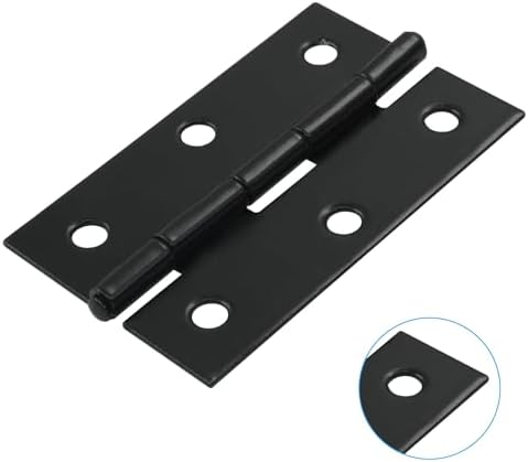 12 Pack 25 Inch Black Cabinet Hinges with Screws