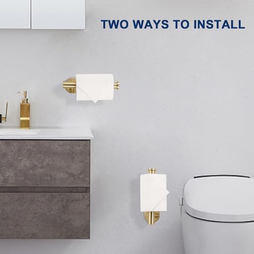 NearMoon Toilet Paper Holder Self Adhesive Brushed Gold