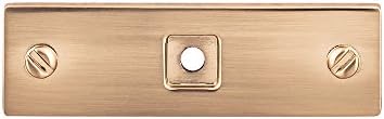 Top Knobs - Channing 3 Honey Bronze Backplate