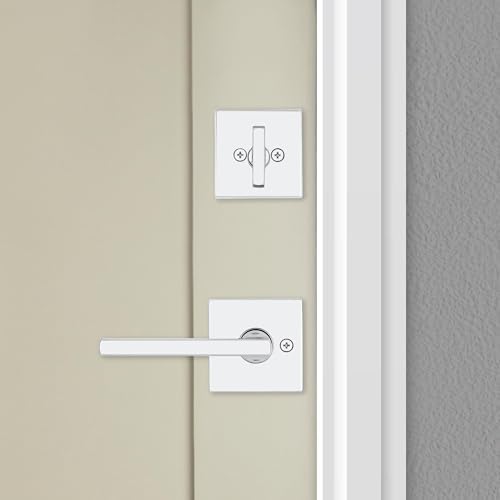 Kwikset Halifax Deadbolt Square Rose Interior Deadbolt Bundle