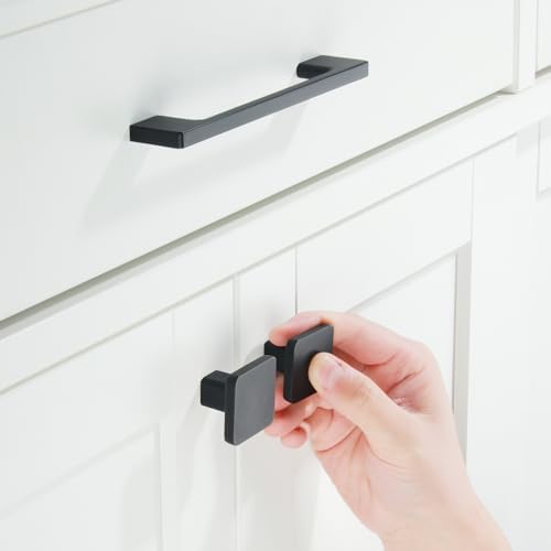 TUNNY 10-Piece Classic Cabinet Handle Set Matte Black