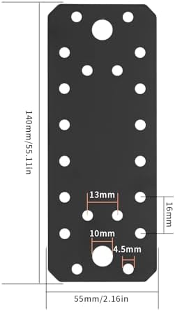 Heavy-duty Metal mending plates set for furniture repair