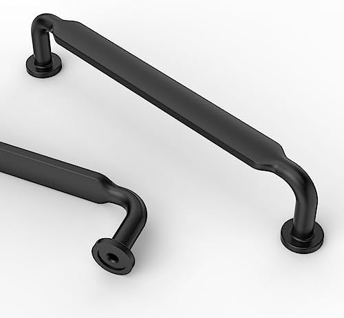 Asidrama 10-Pack 5-Inch Matte Black Cabinet Handle Pulls