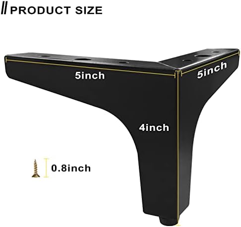 Durable Metal Dresser Legs Set