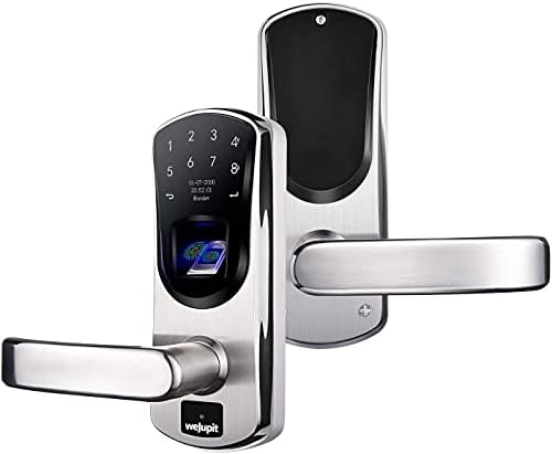 Smart Door Lock Fingerprint Keypad V8 Keyless Entry Left Handle Only