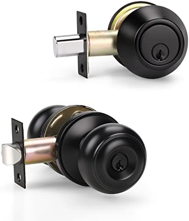 KNOBWELL Door Knob and Deadbolt Set Keyed Alike