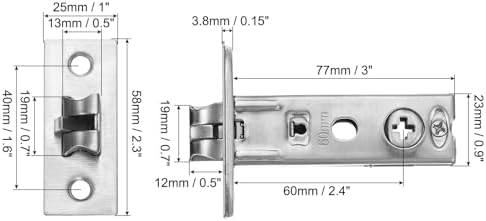 Stainless Steel Deadbolt Lock Security Anti-Pry Design Modern Style