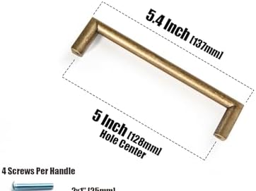 Goo-Ki Retro Zinc Alloy Cabinet Pulls Antique Brass