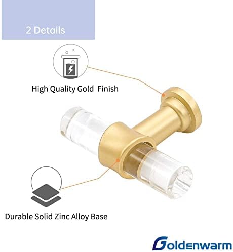 GoldenWarm 10-Piece Kitchen Cabinet Handles