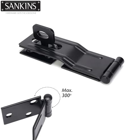 Premium 4-12 Swivel Hasps with Twist Knob for Home Security