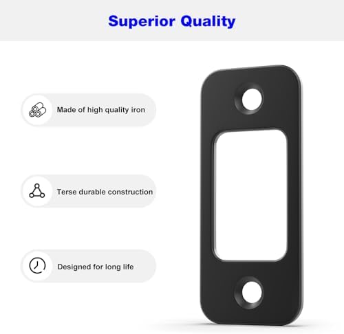 Black Door Strike Plate