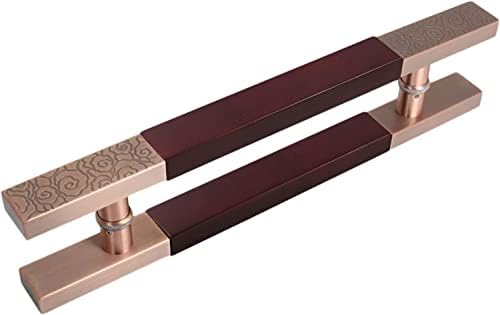 Stainless Steel Wood Sliding Barn Door Handle - Red 60cm