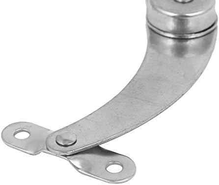 Aexit 2-Piece Metal Door Hinge Stay Flat Surface Silver Home Use