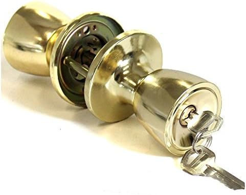 SAFEGUARD Brass Entry Lock Deadbolt Combo
